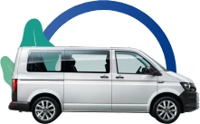 Private transportation van for up to 7 passengers